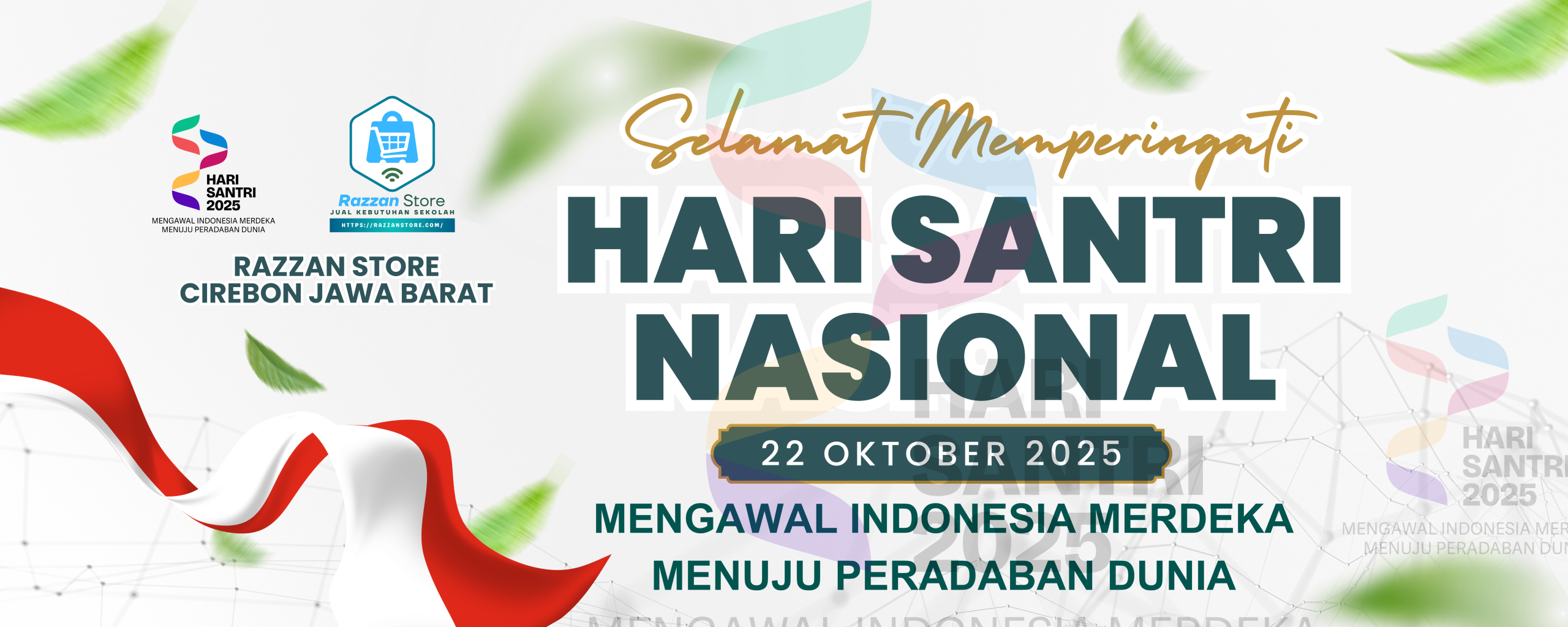 Putih Biru Modern Memperingati Hari Santri Nasional Banner (5)