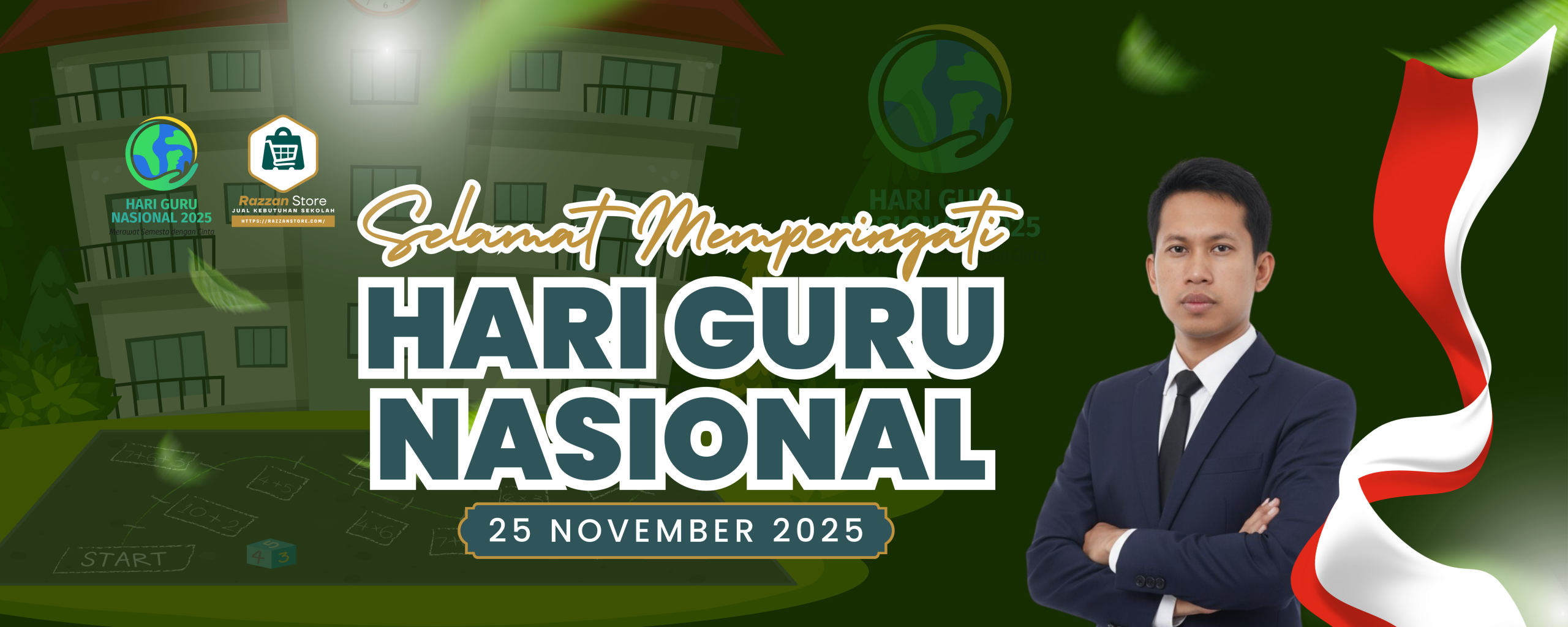 Putih Biru Modern Memperingati Hari Santri Nasional Banner (6)