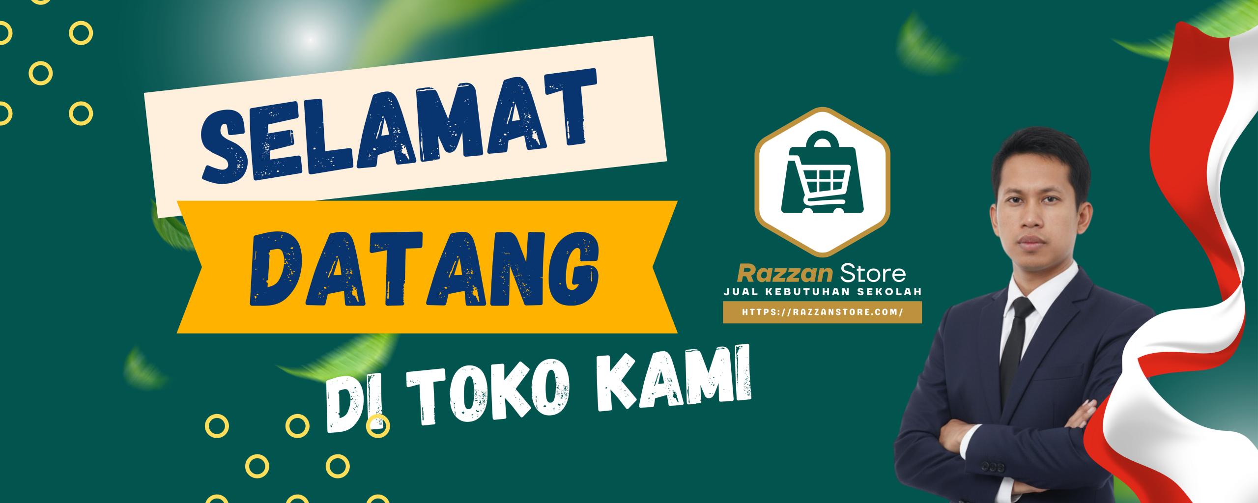 Putih Biru Modern Memperingati Hari Santri Nasional Banner (8)